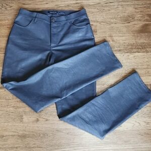 LAFAYETTE 148 Thompson Green Mid-Rise Waxed Jeans 6